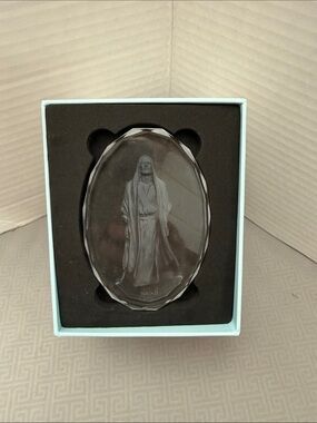 Angela Johnson Oh My Father Scuplture Crystal Gem Accent Light Etched Figure
